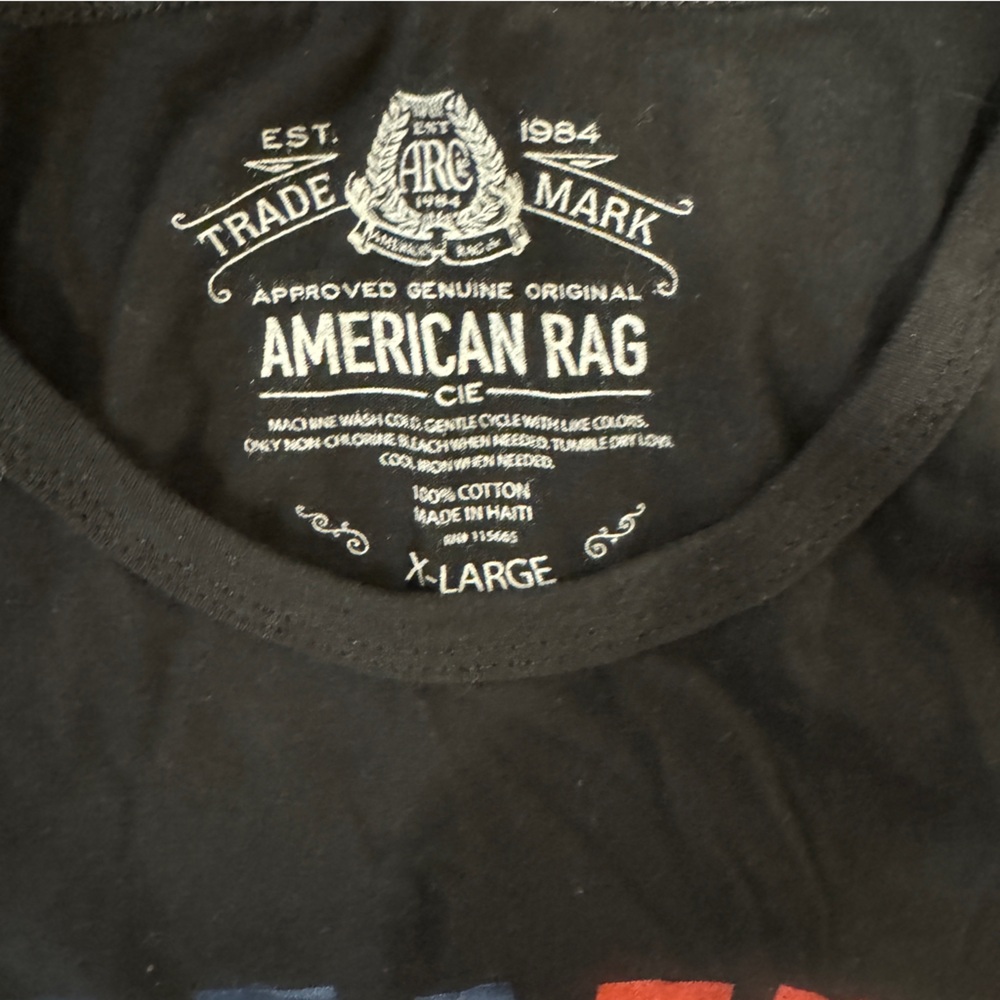 American Rag x Brooklyn Mint Men’s XL black Tank Top “It was all a dream” print - Picture 5 of 7
